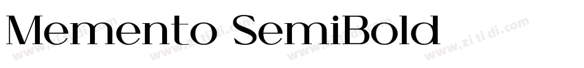 Memento SemiBold字体转换
